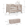 Kinderkraft Joy 2 Παρκοκρέβατο 2 επιπέδων 3in1 Beige