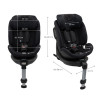 Kinderkraft XRider 2 Κάθισμα Αυτοκινήτου i-Size 40-150cm (0-36kg) Black