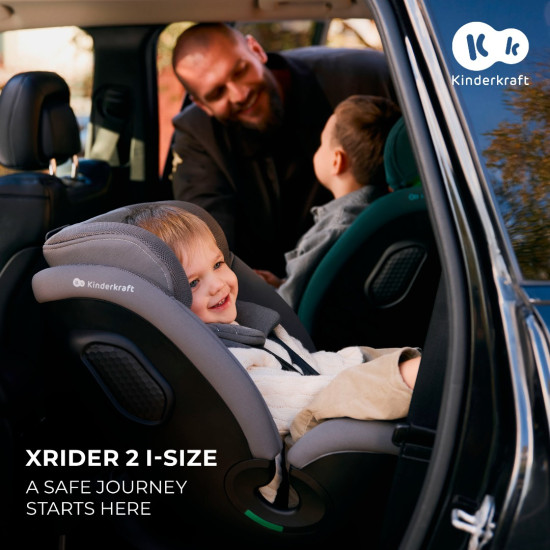 Kinderkraft XRider 2 Κάθισμα Αυτοκινήτου i-Size 40-150cm (0-36kg) Grey