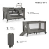 Kinderkraft Joy 2 Παρκοκρέβατο 2 επιπέδων 3in1 Dark Grey