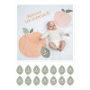 Lulujo Σετ Μουσελίνα & Κάρτες Sweet as a Peach LJ596