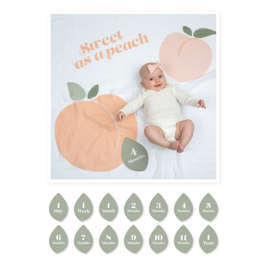 Lulujo Σετ Μουσελίνα & Κάρτες Sweet as a Peach LJ596