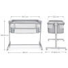 Kinderkraft Nestee Up 2 Λίκνο Grey