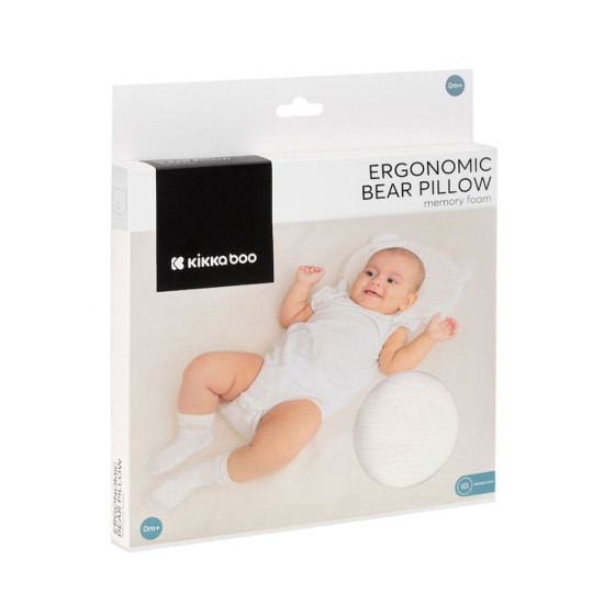 Kikka Boo Εργονομικό Μαξιλάρι με Αφρό Μνήμης Bear Airknit Γκρι
