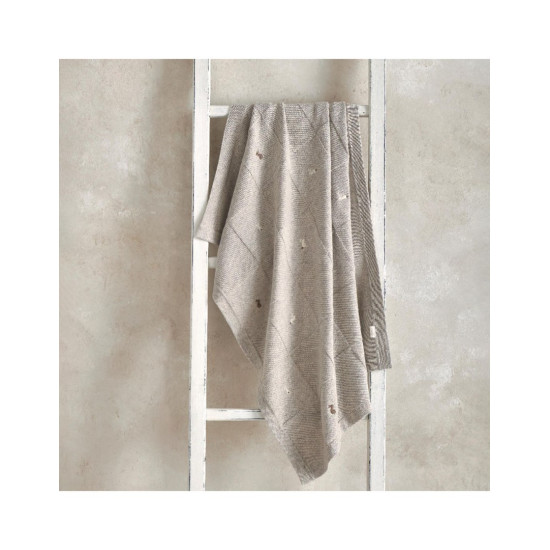Mamas & Papas Κουβέρτα Πλεκτή 70x90 Bunny Grey