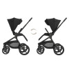 Kikka Boo Goya Σύστημα Μεταφοράς 4 σε1 Platinum Noir/Black +Κάθισμα Αυτοκινήτου i-Class Plus(40-105cm)