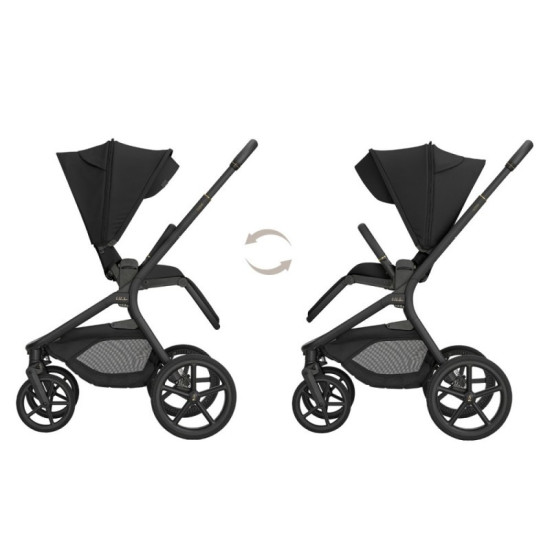 Kikka Boo Goya Σύστημα Μεταφοράς 4 σε1 Platinum Noir/Black +Κάθισμα Αυτοκινήτου i-Class Plus(40-105cm)