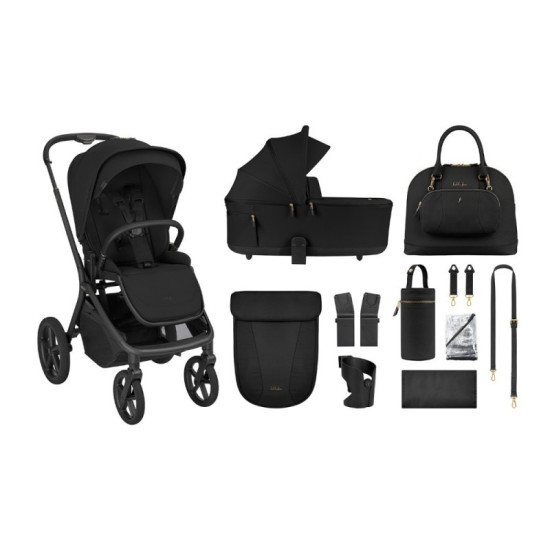 Kikka Boo Goya Σύστημα Μεταφοράς 4 σε1 Platinum Noir/Black +Κάθισμα Αυτοκινήτου i-Class Plus(40-105cm)