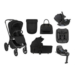 Kikka Boo Goya Σύστημα Μεταφοράς 4 σε1 Platinum Noir/Black +Κάθισμα Αυτοκινήτου i-Class Plus(40-105cm)