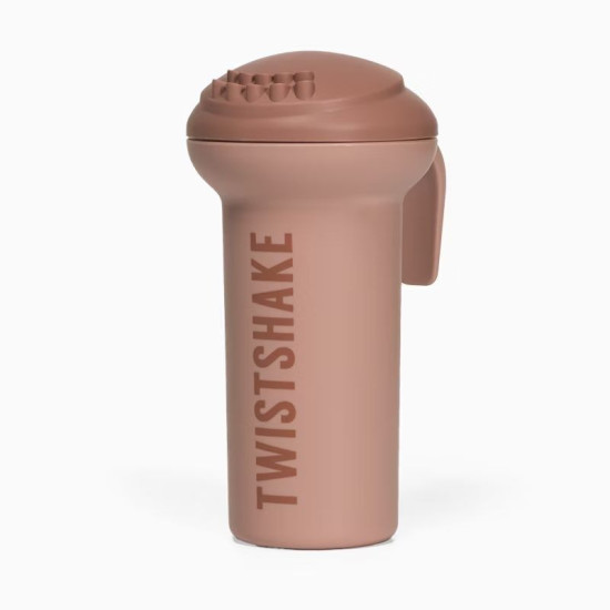 Twistshake Πτυσσόμενο Μπανάκι με Μειωτή και Βοηθητική Κανάτα Faded Pink