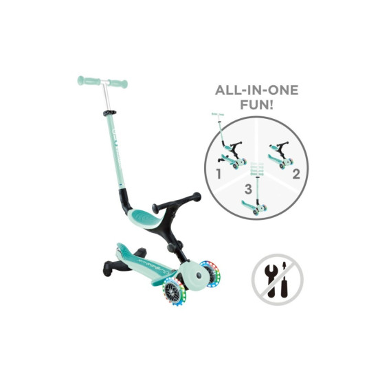 Globber Scooter Go.Up Active Lights Mint