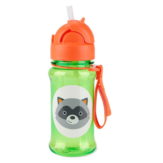 Skip Hop ZOO Παγουρίνο με Καλαμάκι Tritan – Ρακούν