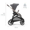 Inglesina Aptica System Quattro με Darwin RCL - EVO Crystal Grey (Litio Black frame)