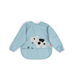 Done By Deer Σαλιάρα με Μανίκια Tiny Farm Blue
