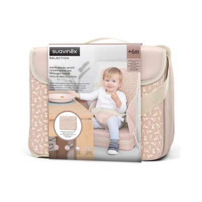 Suavinex Φορητό Κάθισμα Φαγητού Wonderland Pink 6m+
