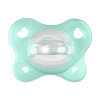 Chicco Πιπίλα Physio Dual Soft Όλο Σιλικόνη με Θήκη 0-2Μ, Πράσινη