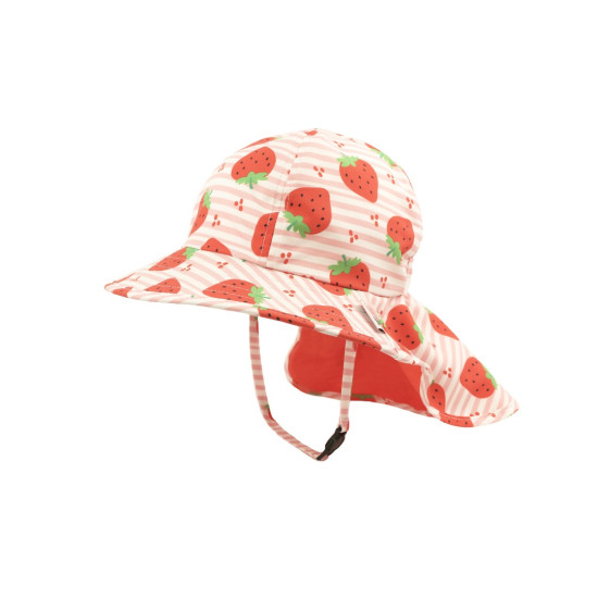 Zoocchini Cape Sunhat Παιδικό Αντιηλιακό Καπέλο UPF50+ Strawberry