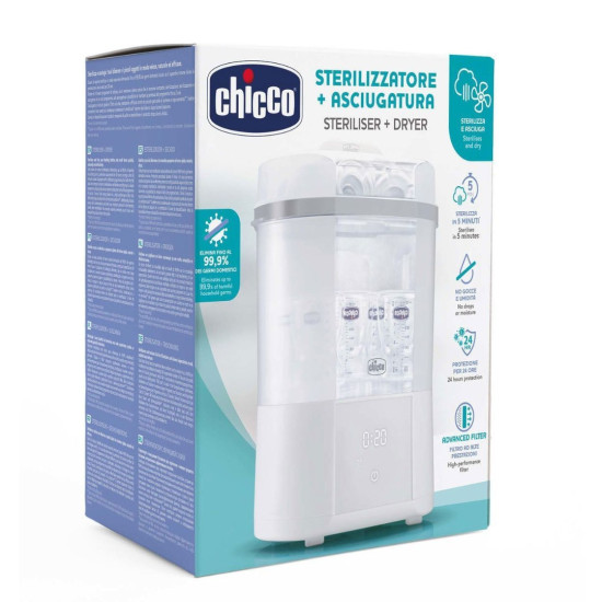 Chicco Ψηφιακός Αποστειρωτής & Στεγνωτήρας Μπιμπερό με Φίλτρο