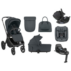 Kikka Boo Goya Σύστημα Μεταφοράς 4 σε1 Platinum Graphite + Κάθισμα Αυτοκινήτου i-Class Plus(40-105cm)