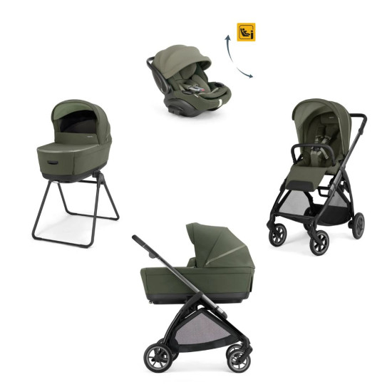 Inglesina Electa System Quattro με Darwin RCL-EVO Loft Green (Iron Black Chassis)