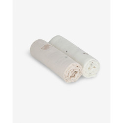 Minene Bamboo Πάνα αγκαλιάς 70x70cm 2τμχ Light Pink