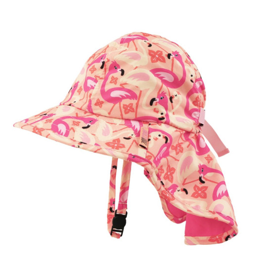 Zoocchini Cape Sunhat Παιδικό Αντιηλιακό Καπέλο UPF50+ Flamingo