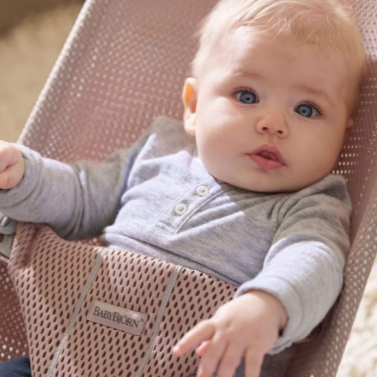 BabyBjorn Ρηλάξ Bliss, Mesh, Dusty Pink