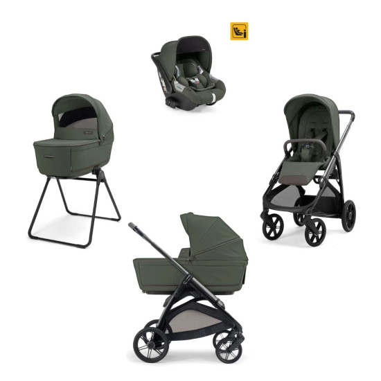 Inglesina Aptica System Quattro με Darwin Ivy Green (Litio Black Chassis)