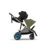 Cybex e-Gazelle S Silver Frame Moss Green