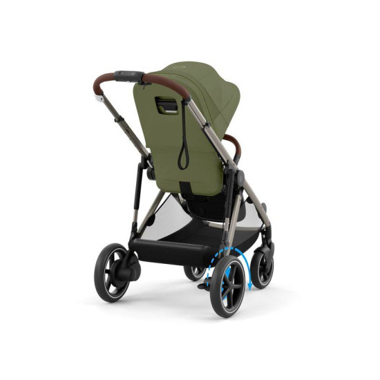 Cybex e-Gazelle S Silver Frame Moss Green