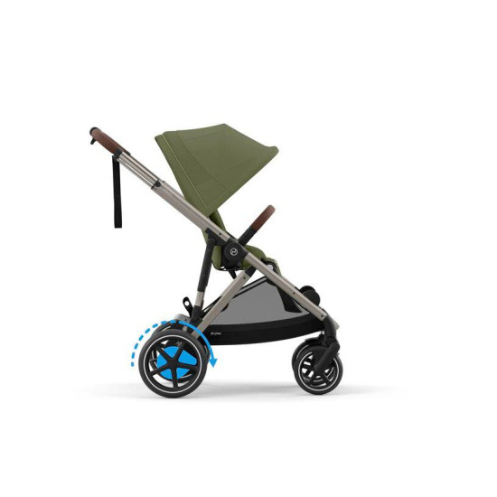 Cybex e-Gazelle S Silver Frame Moss Green