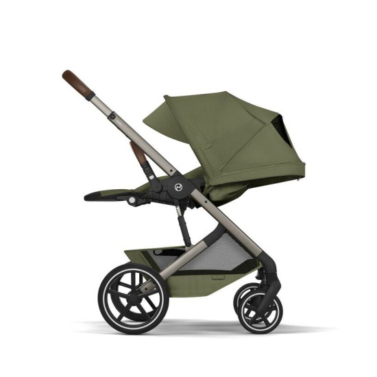 Cybex Balios S Lux & Foldable Cot Moss Green