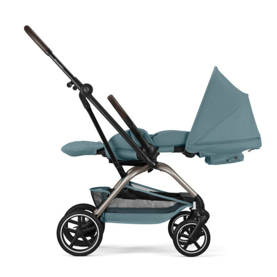 Cybex Eezy S Twist +2 Taupe frame - Stormy blue (2026)