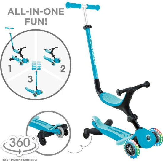 Globber Scooter Go.Up Active Lights Aqua