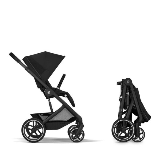 Cybex Balios S Lux with Folable Lux Cot Moon Black