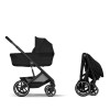 Cybex Balios S Lux with Folable Lux Cot Moon Black