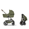 Cybex Balios S Lux & Foldable Cot Moss Green