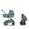 Cybex Balios S Lux & Foldable Cot Stormy Blue