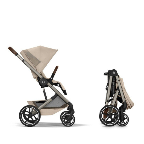 Cybex Balios S Lux with Folable Lux Cot Almond Beige