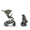 Cybex Balios S Lux & Foldable Cot Moss Green