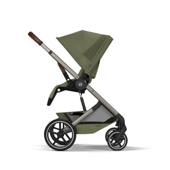 Cybex Balios S Lux & Foldable Cot Moss Green