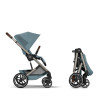 Cybex Balios S Lux & Foldable Cot Stormy Blue