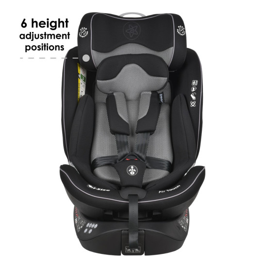 Bebe Stars Κάθισμα Αυτοκινήτου Air Touch i-Size 360° 40-150cm Black