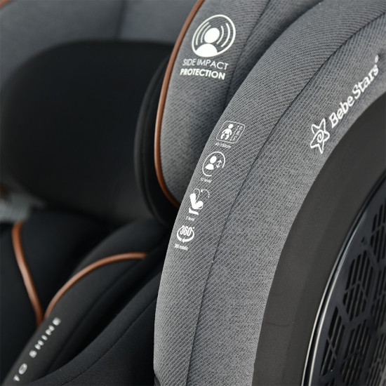 Bebe Stars i-Apex  i-Size 360 Κάθισμα Αυτοκινήτου 40-150cm Grey