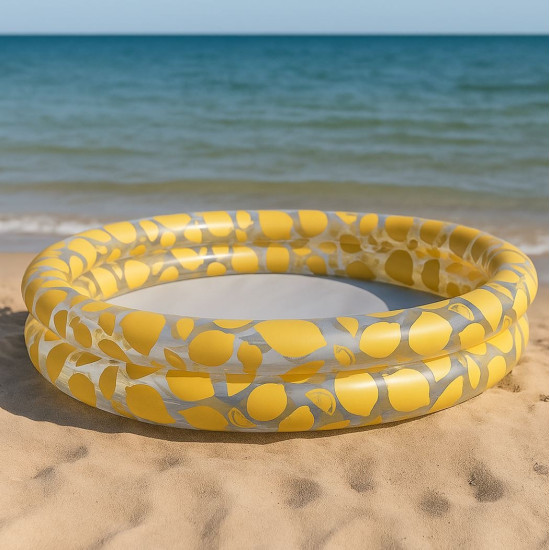 Swim Essentials Φουσκωτή Πισίνα 100cm Yellow White Lemons
