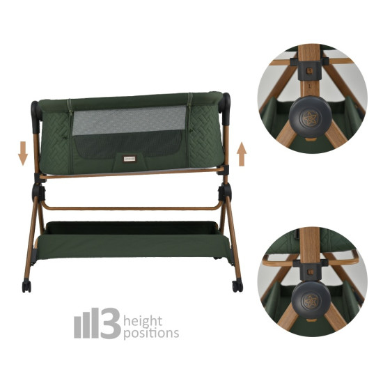 Bebe Stars Serenity 2in1 Λίκνο - Καρέκλα φαγητού Forest Green