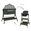 Bebe Stars Serenity 2in1 Λίκνο - Καρέκλα φαγητού Forest Green