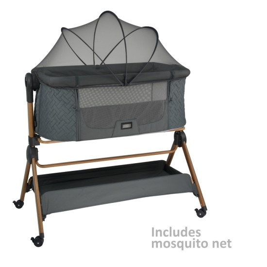 Bebe Stars Serenity 2in1 Λίκνο - Καρέκλα φαγητού Smoked Grey