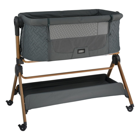 Bebe Stars Serenity 2in1 Λίκνο - Καρέκλα φαγητού Smoked Grey