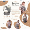 Bebe Stars Μάρσιπος Hug Me Smoked Grey (4-36m)